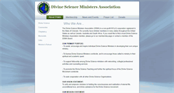 Desktop Screenshot of divinescienceministersassociation.com